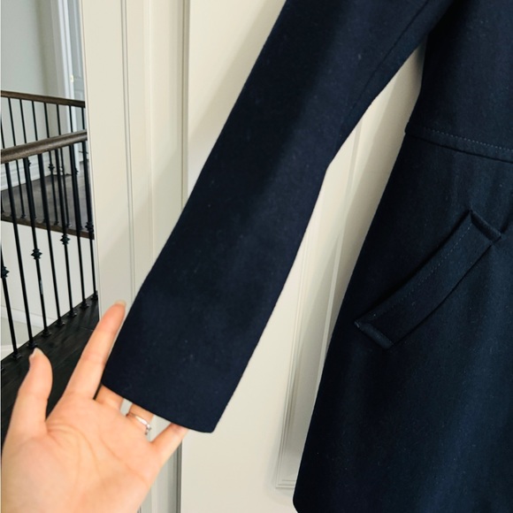 Tommy Double Button Wool Coat - Navy XS - Picture 6 of 11
